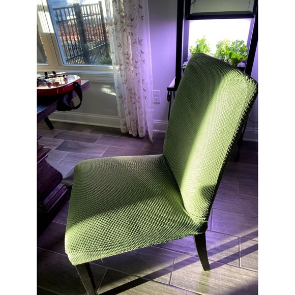 2 Sage Green Chair Covers from Ikea - Picture 3 of 9